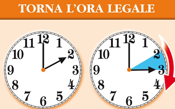 Torna l’ora legale, lancette avanti di un’ora