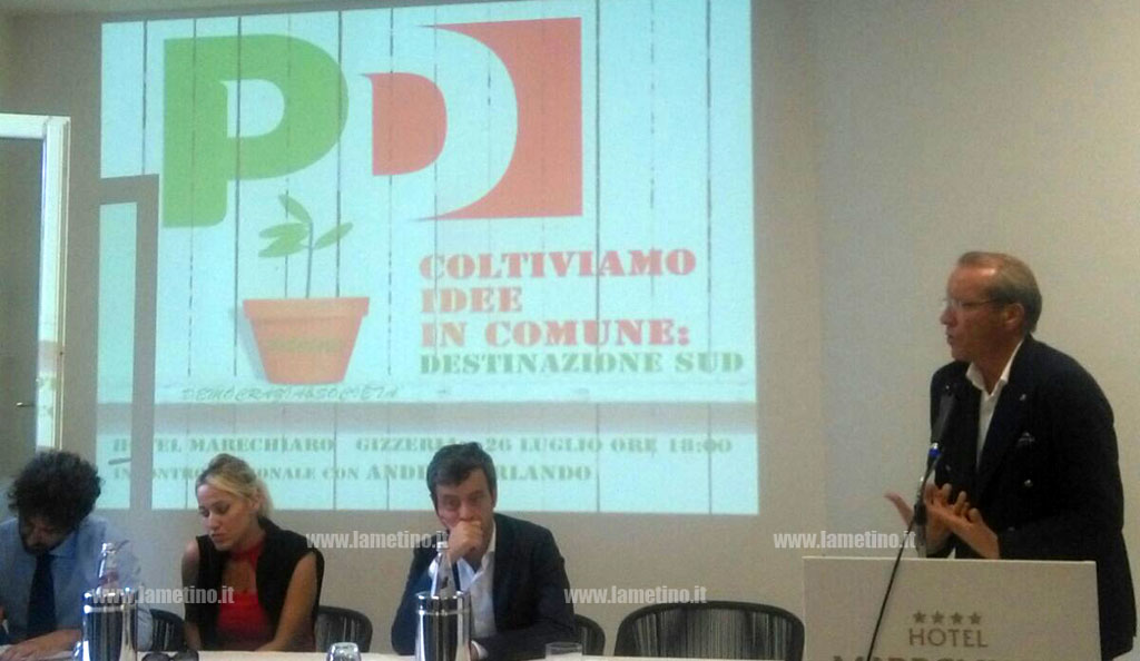 Ministro Orlando a Gizzeria: il cantiere per il centrosinistra è abbastanza in alto mare