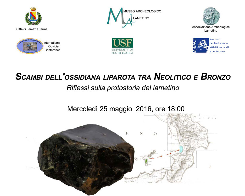 Lamezia, il 25 al Museo archeologico convegno su “ossidiana liparota”