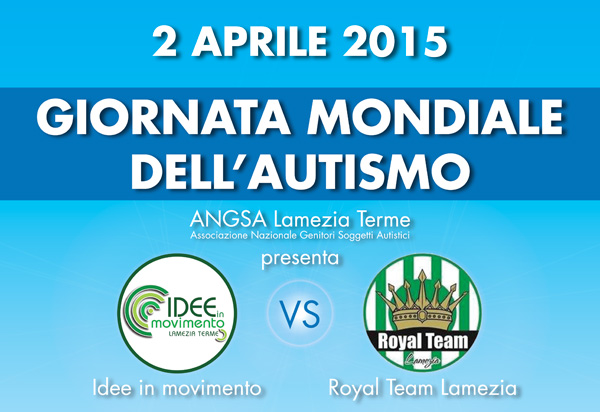 Lamezia: “Diamo un calcio all’autismo”, Idee in movimento sfida la Royal Team