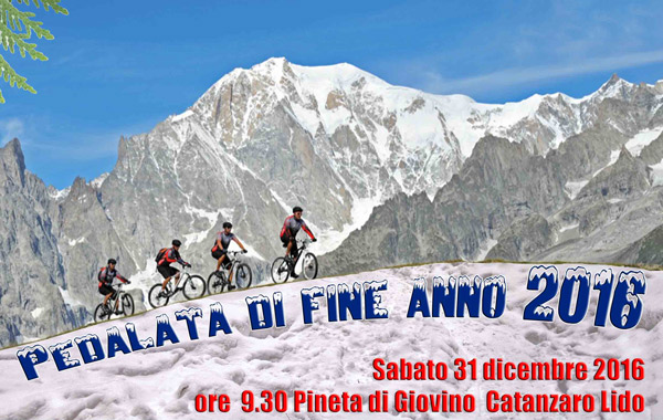 Pedalata di fine anno il 31 dicembre alla pineta di Giovino
