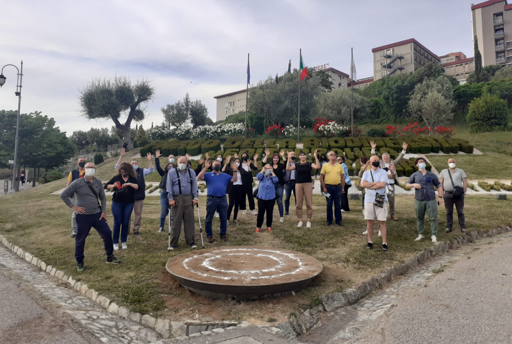 Gruppo Ente Nazionale Sordi visita Museo Musmi  e sculture Marca Open di Catanzaro