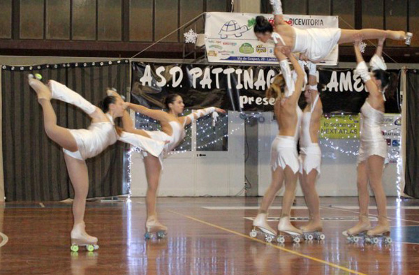 Basket, spettacolo di pattinaggio sabato al PalaSparti per la gara 1 di finale playoff