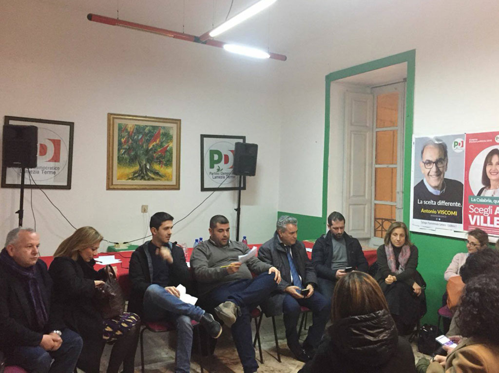 Lamezia, incontro post voto al circolo Pd Primerano: “Guardiamo al futuro e ricostruiamo”