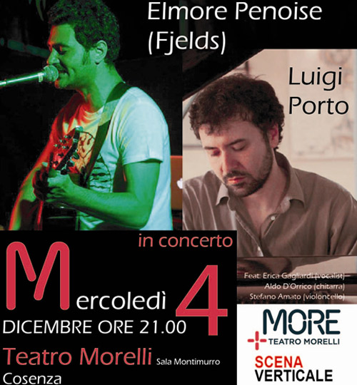 Calabria: Doppio concerto al Morelli il 4 dicembre 