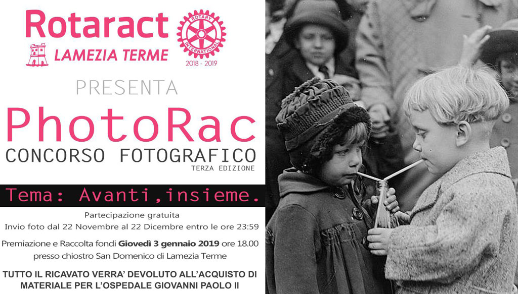 Lamezia, "Avanti, insieme": dal 22 novembre la terza edizione del concorso 'PhotoRac'