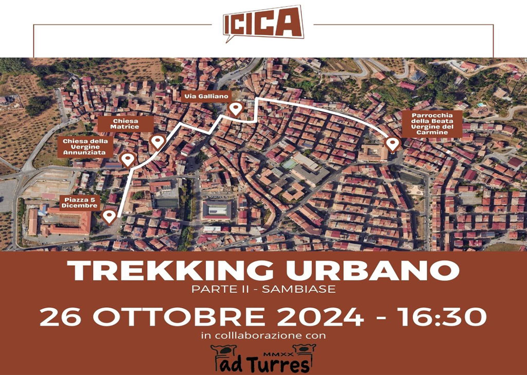 Lamezia, partenza da piazza 5 dicembre per il "Trekking Urbano tra passato e futuro" il 26 ottobre