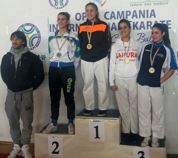 Karate, argento per la lametina Lucia Giampà agli Open di Campania