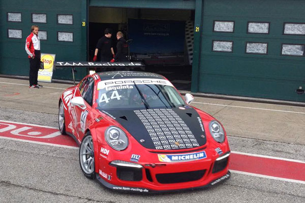 Pilota calabrese Simone Iaquinta debutta ai rookie test della Porsche