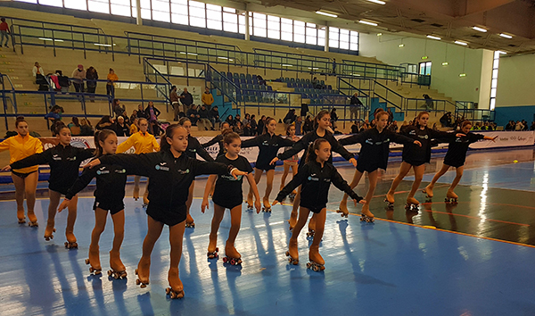 Stage di formazione dell'ASD Pattinaggio Lamezia a Cercola