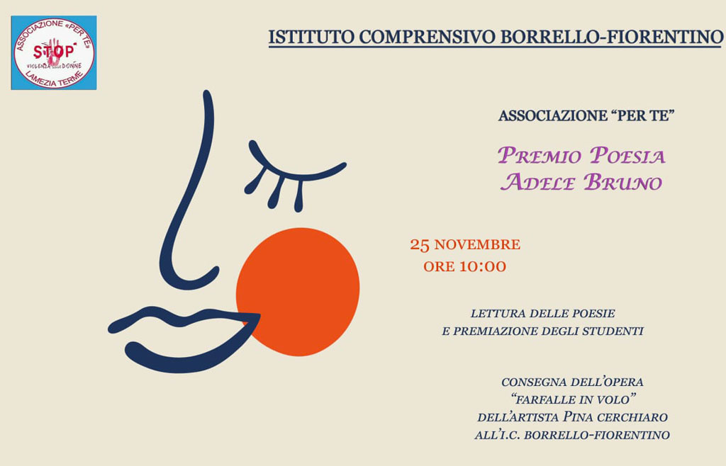 Lamezia, il 25 novembre “Premio poesia Adele Bruno”