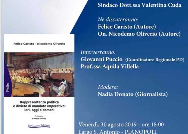 Cultura e politica al centro di un incontro a Pianopoli 
