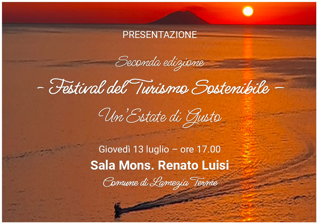 Lamezia, presentazione seconda edizione “Festival del Turismo Sostenibile_ Un’Estate di Gusto”