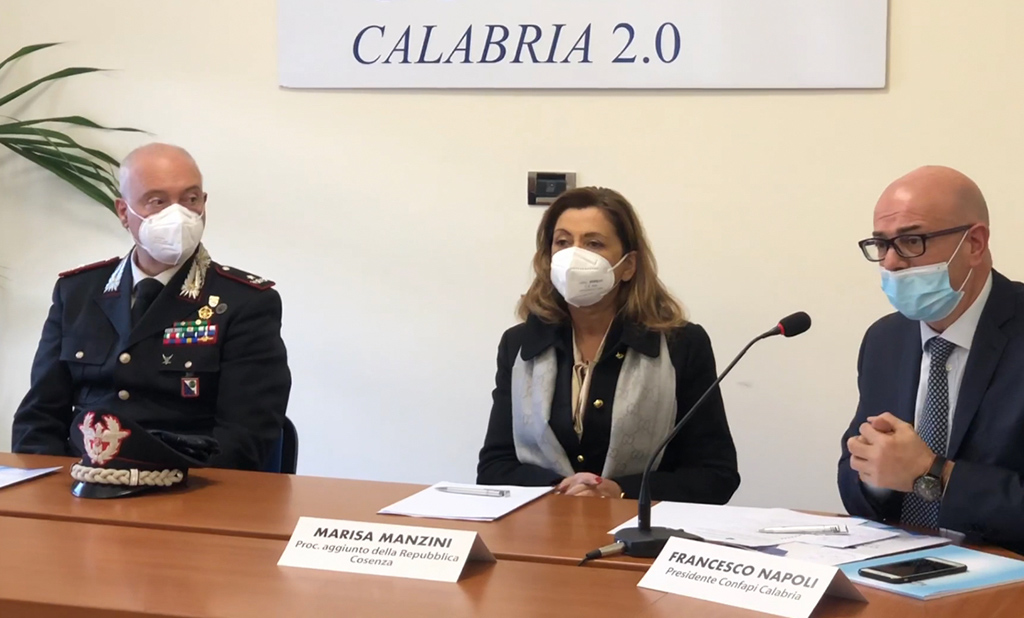 Presentato a Cosenza il Protocollo a tutela della legalità tra l’Arma dei Carabinieri e Confapi