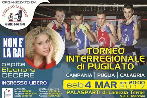 Lamezia, il 4 marzo il torneo Interregionale di Pugilato al Palazzetto dello Sport “Alfio Sparti”