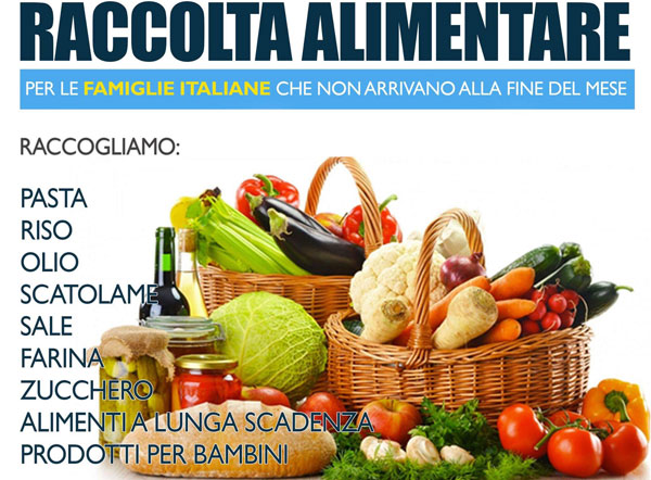 Lamezia, il 7 e l’8 ottobre Identità nazionale promuove raccolta alimentare