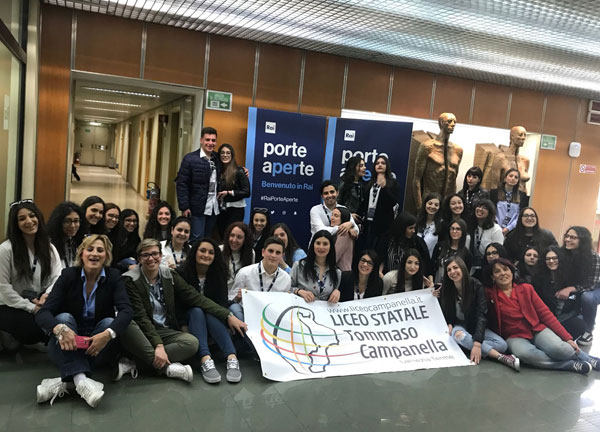 Lamezia, gli studenti del Campanella visitano la sede regionale della Rai