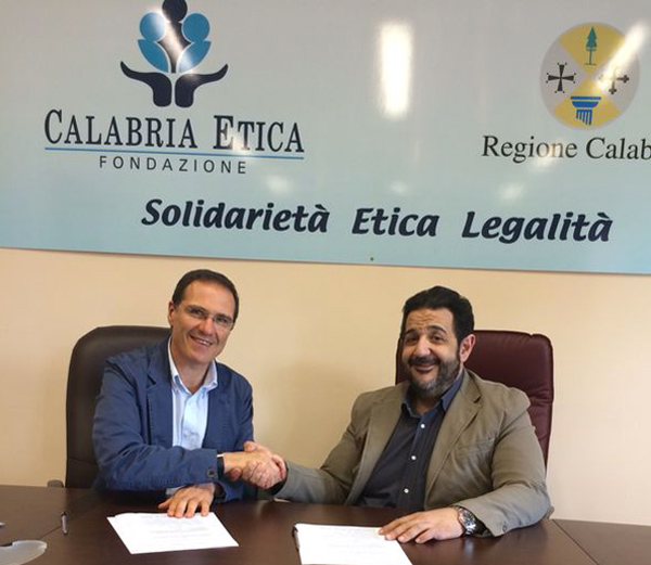 Lamezia: Calabria Etica sigla protocollo d’intesa con “Acsa & Ste Onlus”
