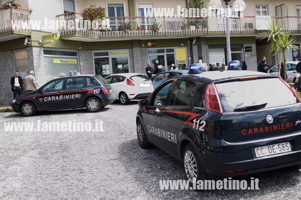 Lamezia: Rapina alla posta di via Aldo Moro