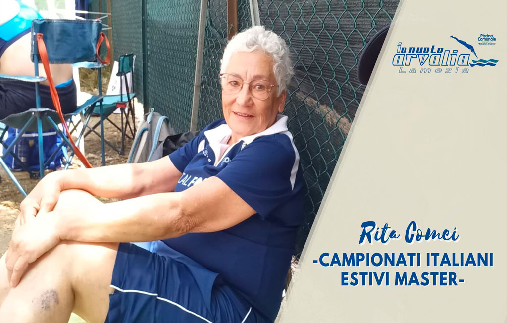 Lamezia, l’atleta Rita Comei porta l'Arvalia Nuoto ai Campionati Italiani Estivi Master