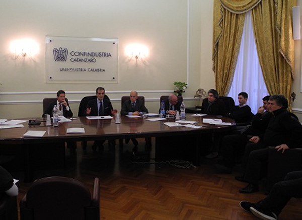 Enzo Bruno incontra giunta di confindustria Catanzaro su rilancio capoluogo 
