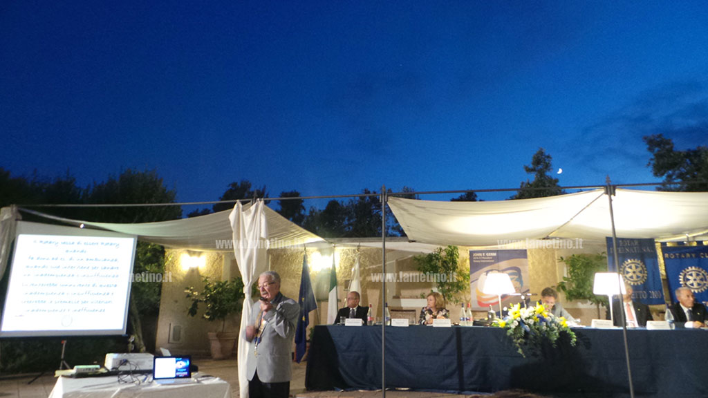 Lamezia: visita del governatore Rotary Gaetano De Donato