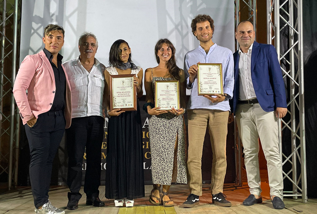 Nicola Giampà e Martina Bonfiglio premiati come Maestri d’arte Cinematografica a San Pietro a Maida