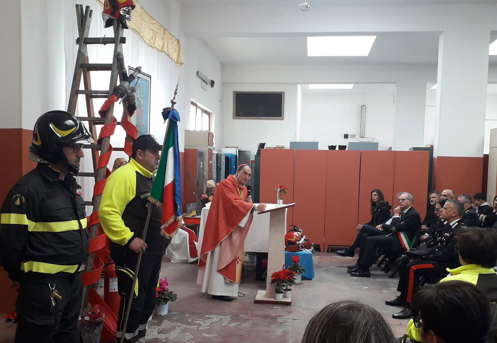 Santa Barbara Protettrice Di Cosa Lamezia, Vescovo celebra la festa di Santa Barbara protettrice dei