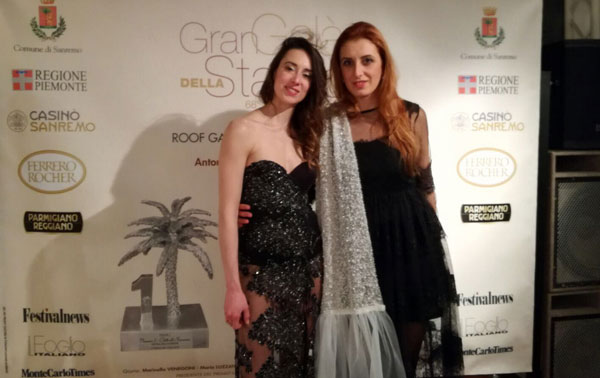 La stilista lametina Elena Vera Stella a Sanremo