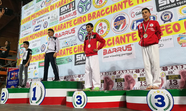 Karate Lamezia, Saverio Lucchino conquista bronzo al Memorial “Ciro Bracciante”