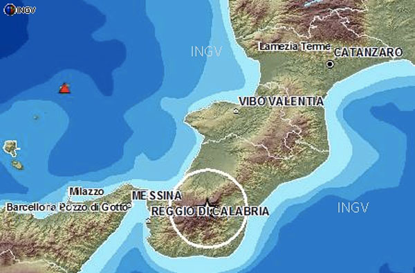 Scossa magnitudo 3.5 su Aspromonte, nessun danno