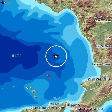 Calabria: Terremoto, scossa al largo del Tirreno cosentino