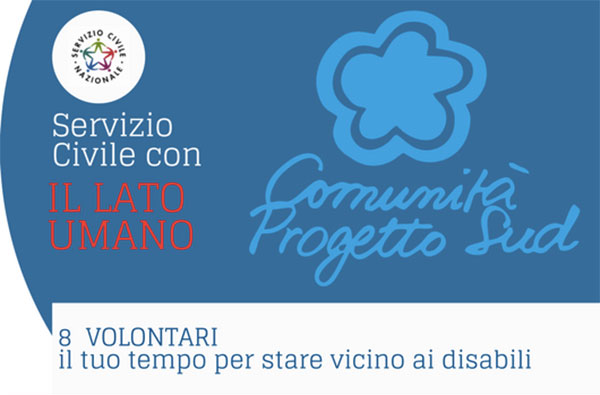 Lamezia: servizio civile con disabili alla Comunità Progetto Sud, 8 posti a disposizione
