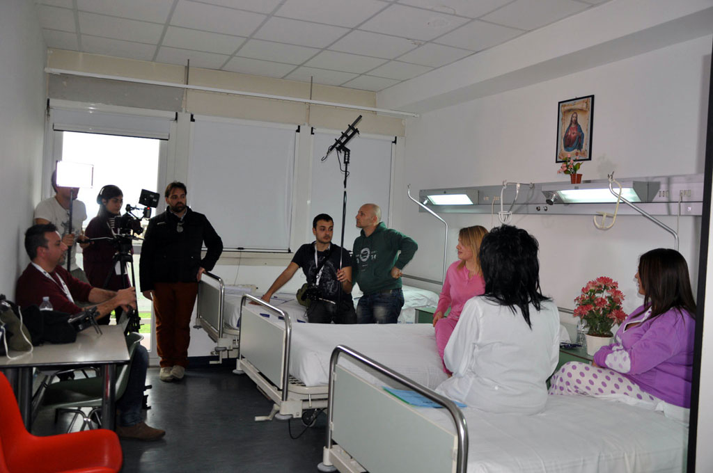 Lamezia, l’ospedale diventa set cinematografico per un giorno