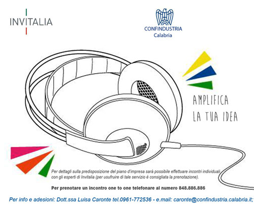 Calabria: Confindustria, workshop Invitalia su progetto Start&Smart per fondi a nuove imprese