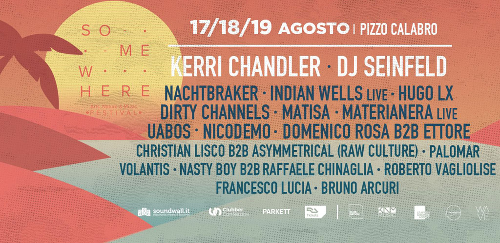 IV edizione Somewhere festival, dal 17 al 19 agosto a Pizzo
