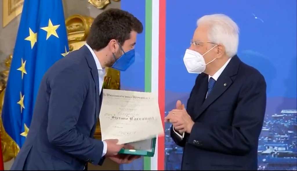Il calabrese Stefano Caccavari al Quirinale per onorificenza di Cavaliere dell'Ordine al Merito della Repubblica Italiana