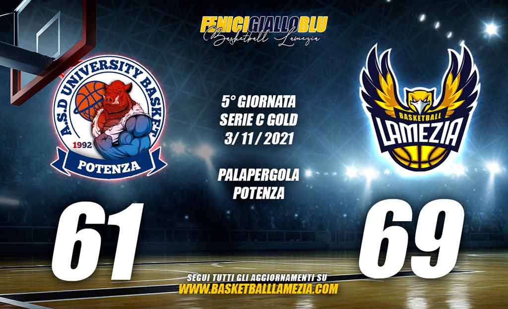 Vittoria per il Basketball Lamezia in trasferta a Potenza