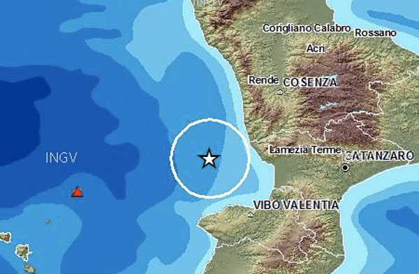 Calabria: Altre due scosse di terremoto, una nel Golfo Sant’Eufemia