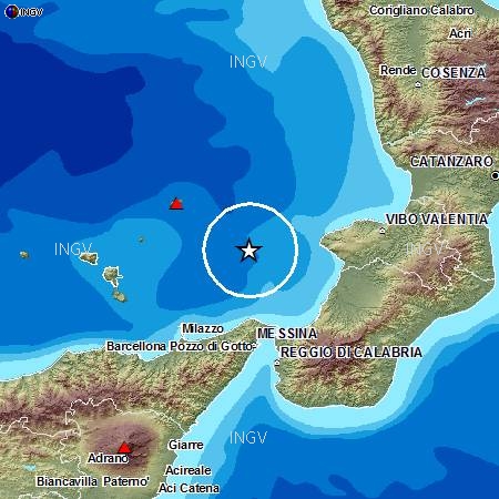 Calabria: Terremoto, nuova scossa a largo costa calabra occidentale
