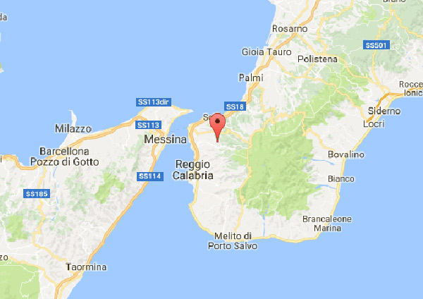 Scossa di terremoto magnitudo 3.4 nel reggino
