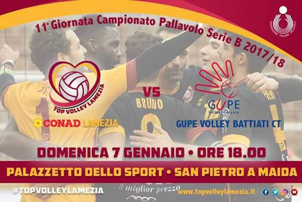 Top Volley Lamezia in campo domenica al Palazzetto di San Pietro a Maida contro l’Asd Gupe