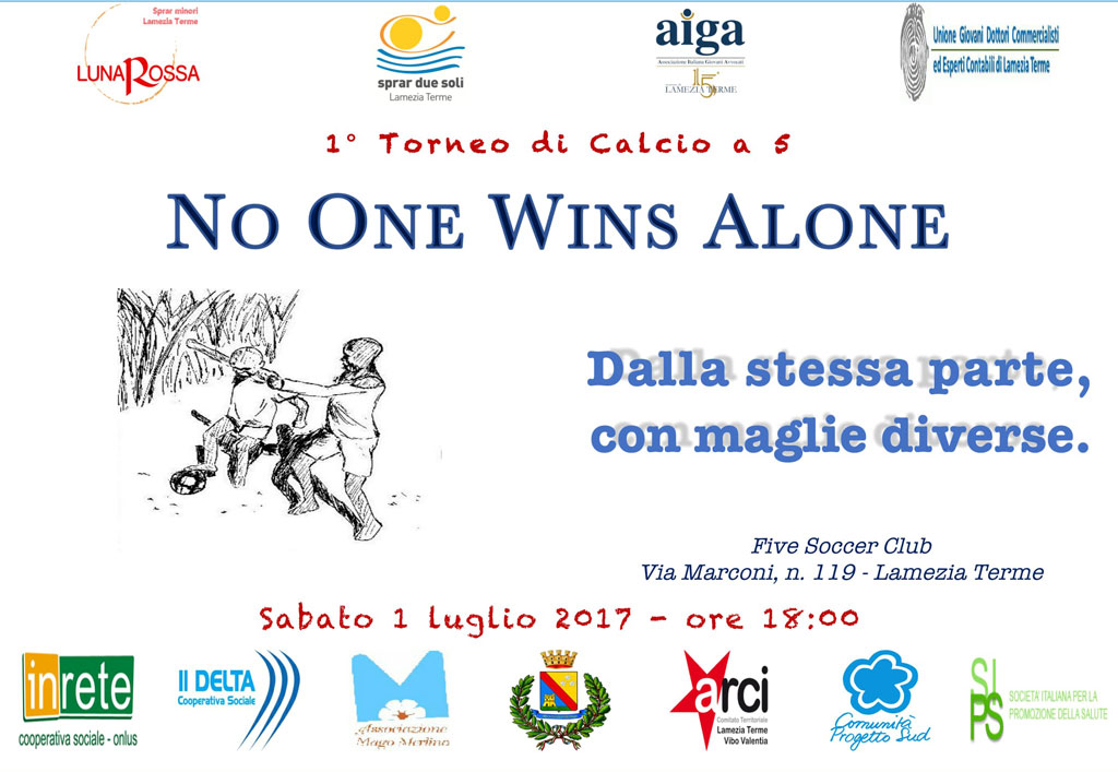 Lamezia: I edizione torneo “No one wins alone”, in campo ospiti Sprar, Aiga e giovani commercialisti