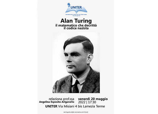 Lamezia, incontro all’Uniter dedicato ad Alan Turing  il 20 maggio