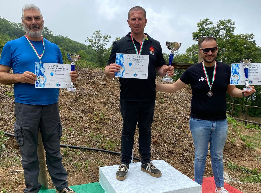 Seconda prova del Campionato Regionale di tiro a lunga distanza, il podio dei tiratori calabresi