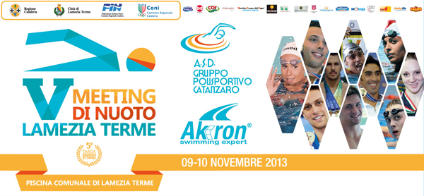 Lamezia: V Meeting con grandi nomi del nuoto in città il 9 e 10 novembre 