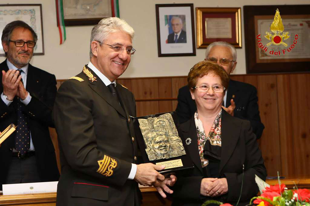 Premio Nelson Mandela al Corpo Nazionale dei Vigili del Fuoco