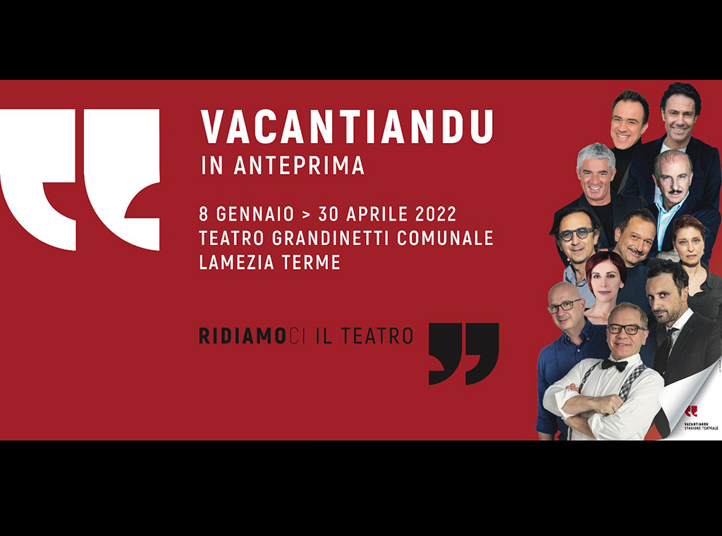 Lamezia, il 9 dicembre presentazione di "Vacantiandu in Anteprima” la nuova stagione teatrale dei Vacantusi