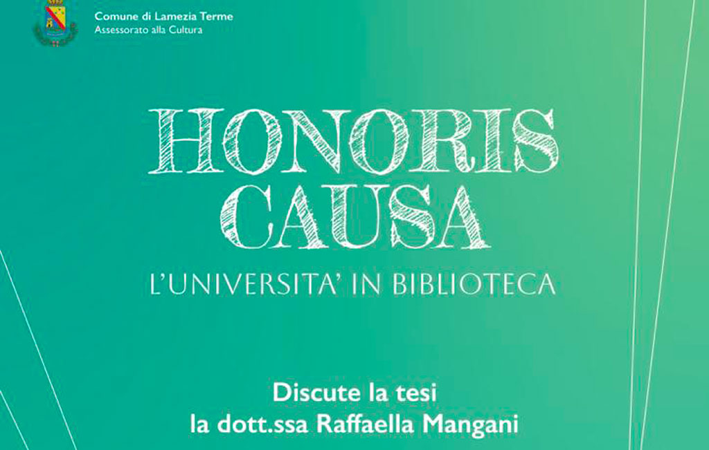 Lamezia, riparte “Honoris Causa. L’Università in Biblioteca”
