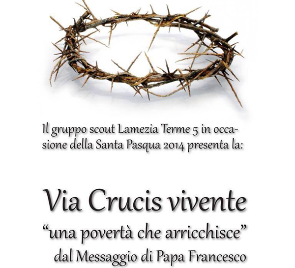 Lamezia: "Una povertà che arricchisce", 11 aprile via Crucis degli scout